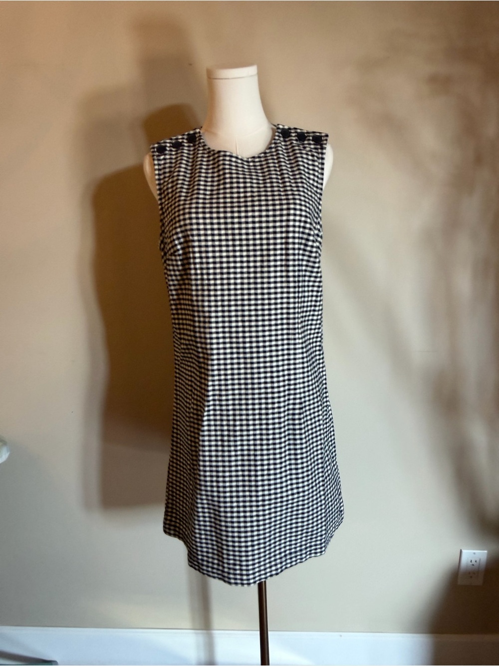 NWT Gap x DOEN Gingham Denim Mini Dress